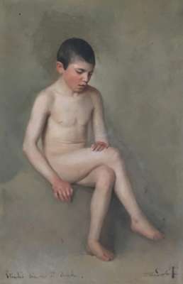 A naked boy - Sidoli Pacifico